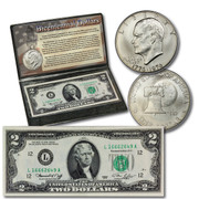 Bicentennial  Coin and Currency Dollar Set