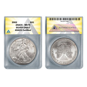 2002 American Silver Eagle MS70