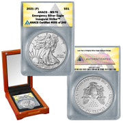 2021 (P) American Silver Eagle MS70 - Emergency ASE Production