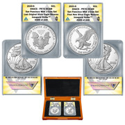 2021-S American Eagle "S" One Ounce Silver PR70 Type Set (original  & new designs)