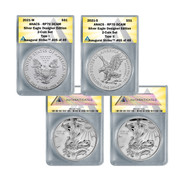 2021 Reverse Proof American Silver Eagle Two-Coin Set Designer Edition PR70