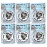  2022 6pc Morgan & Peace Dollar Privy Set RP70 - Fiji