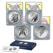 2024-S Peace & Morgan Reverse Proof Dollar Set RP70